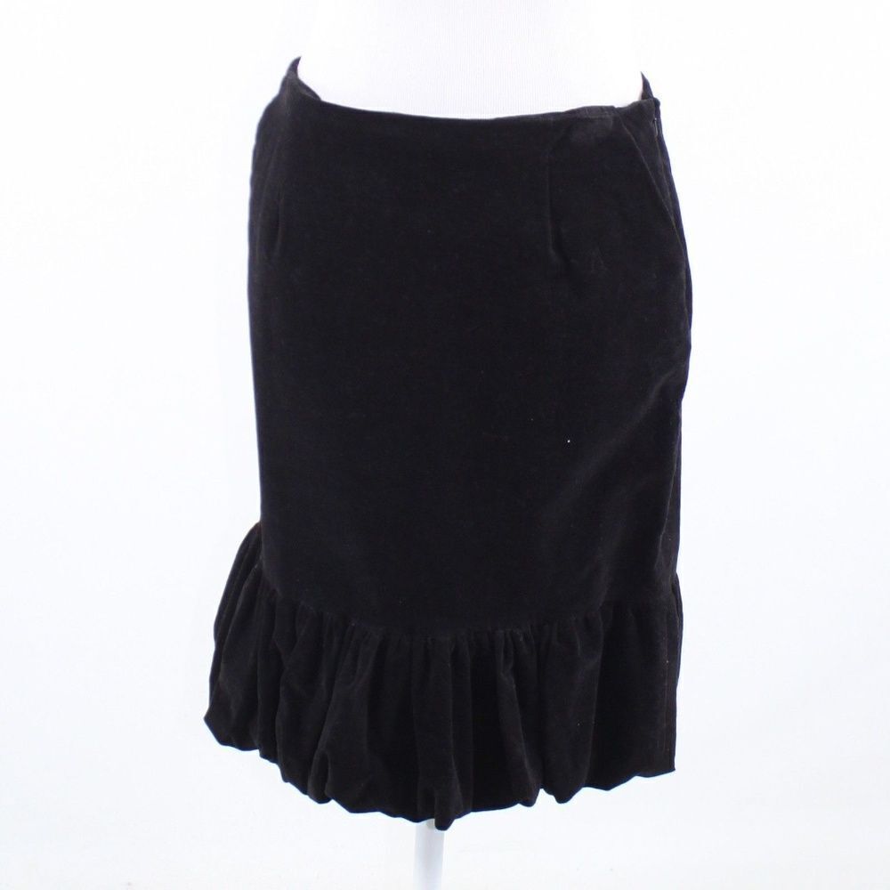 Dizzy Lizzie black velvet skirt 6